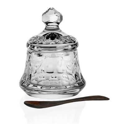 Catherine Honey Jar with Spoon (5") by William Yeoward Crystal