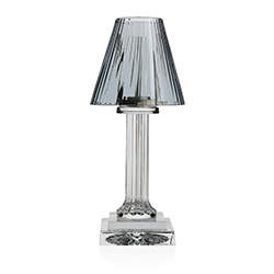 Carmen Candle Lamp Smoke (12"/30.50cm) by William Yeoward Crystal