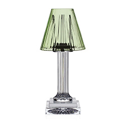 Carmen Candle Lamp Green (12"/30.50cm) by William Yeoward Crystal