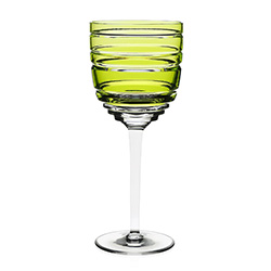 Marina Goblet Green by William Yeoward Crystal