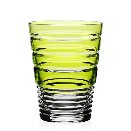 Marina Tumbler Double Old Fashioned Green by William Yeoward Crystal