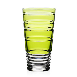 Marina Tumbler Highball Green by William Yeoward Crystal