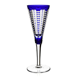 Lulu Sapphire Champagne Flute by William Yeoward Crystal