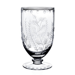 Fern Footed Flower Vase (7"/18cm) by William Yeoward Crystal