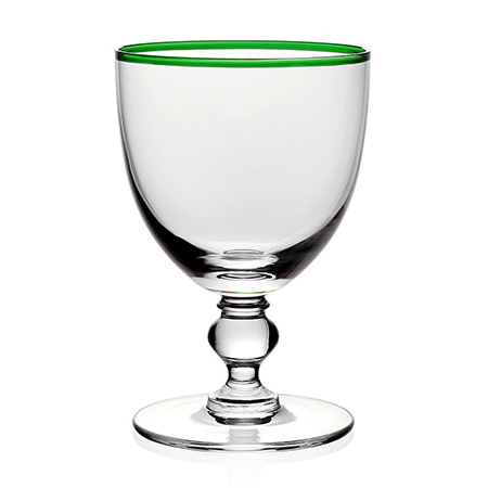 Siena Water Glass Green by William Yeoward Crystal
