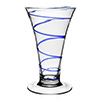 Bella Blue Vase (11"/28cm) by William Yeoward Crystal