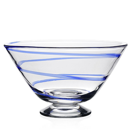 Bella Blue Bowl by William Yeoward Crystal