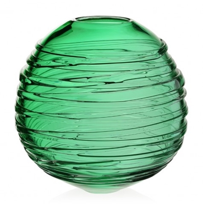 Miranda Seaglass Green Globe Vase 11" by William Yeoward Studio