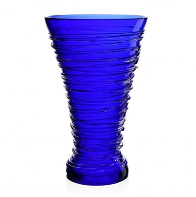 Miranda Ocean Blue Vase 14" by William Yeoward Studio