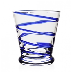 Bella Blue Old Fashioned Tumbler by William Yeoward Studio