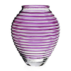 Circe Vase Amethyst (16"/40.50cm) by William Yeoward Crystal