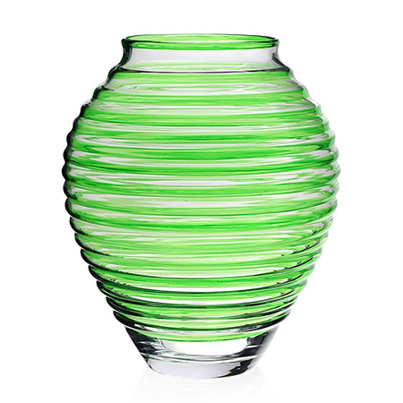 Circe Vase Green (16"/40.50cm) by William Yeoward Crystal