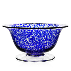 Vanessa Bowl Sicilian Blue (12"/30cm) by William Yeoward Crystal