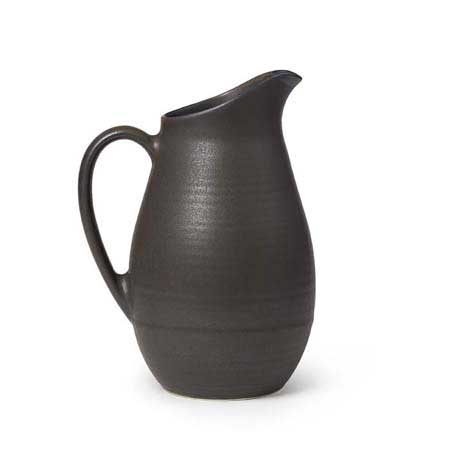 Cavendish Classic Slate Large Pottery Pitcher by Simon Pearce