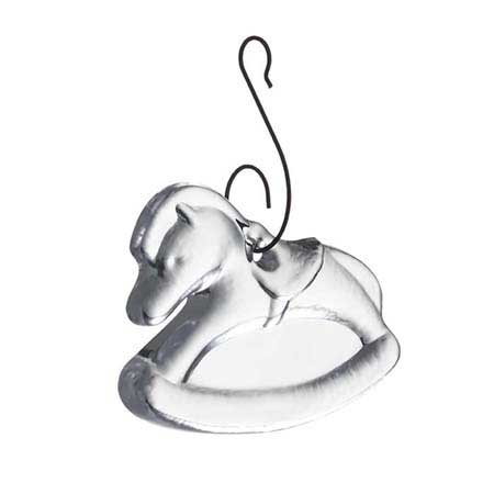 Rocking Horse Ornament in Gift Box by Simon Pearce
