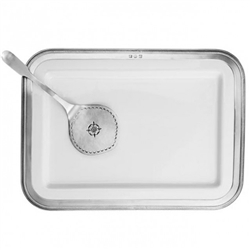 Luisa Large Rectangular Platter by Match Pewter