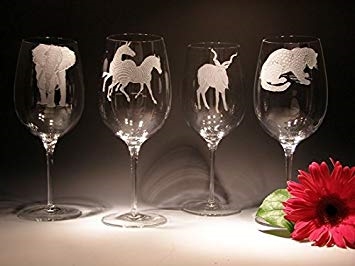 African Wildlife Glass (26 oz) - Evergreen Crystal