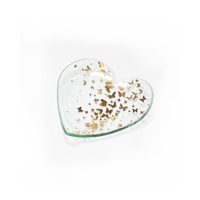 Annieglass - Butterfly Heart Plate