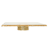 Annieglass - Edgey Square Cake Stand