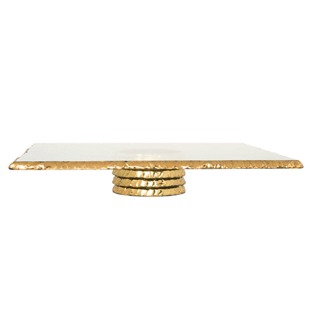 Annieglass - Edgey Square Cake Stand