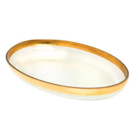 Annieglass - Mod Large Oval Platter