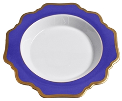 Anna Weatherley - Anna's Palette Indigo Blue Rim Soup Plate