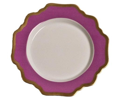 Anna Weatherley - Anna's Palette Purple Orchid Bread and Butter Plate