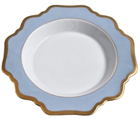 Anna Weatherley - Anna's Palette Sky Blue Rim Soup Plate