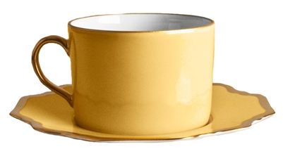 Anna Weatherley - Anna's Palette Sunburst Yellow Tea Saucer