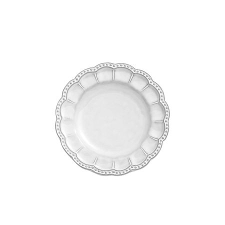 Arte Italica - Bella Bianca Beaded Bread Plate