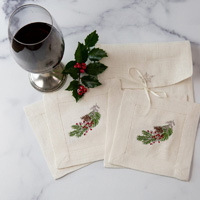 Arte Italica - Natale Sprig Cocktail Napkin Set