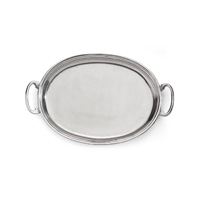 Arte Italica - Peltro Medium Oval Tray with Handles