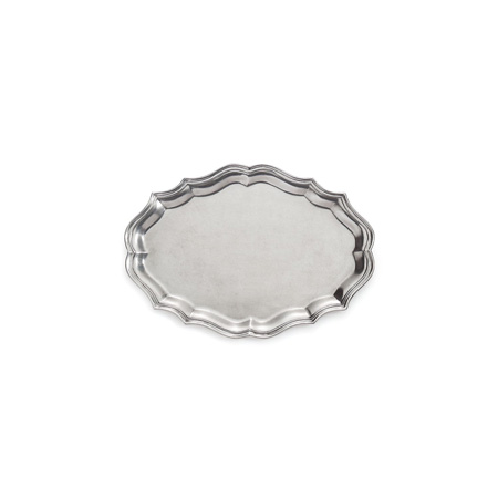 Arte Italica - Peltro Scalloped Small Oval Tray