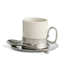 Arte Italica - Tuscan Espresso Cup & Saucer with Spoon