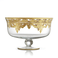 Arte Italica - Vetro Gold Centerpiece Compote