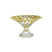 Arte Italica - Vetro Gold Scalloped Footed Bowl