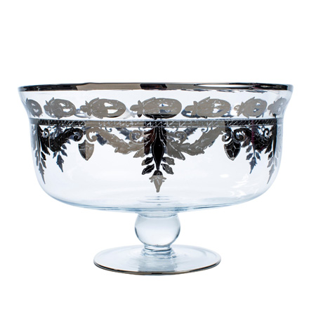 Arte Italica - Vetro Platinum Large Footed Bowl