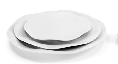 Gala Blanc Dessert Plate by Medard de Noblat