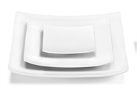 Oxygene Blanc Big Square Dinner Plate by Medard de Noblat