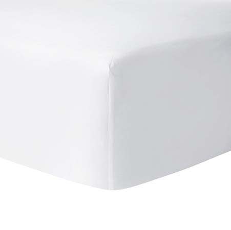 Athena Blanc (White) Fitted Sheet by Yves Delorme