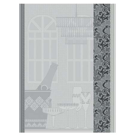 Ambiance Bulle Tea Towels (Pair) 24" x 31" by Le Jacquard Francais