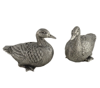 Pewter Duck Salt and Pepper Shakers (Set of 2) by Vagabond House