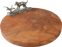 Labrador & Duck Pewter/Oak Cheese Board by Vagabond House