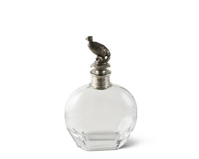 Pheasant Pewter Top Decanter - Short by Vagabond House