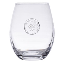 Berry and Thread Clear Stemless White Wine Glass by Juliska