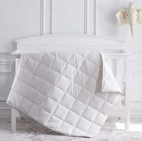 Siesta European White Goose Down Crib Comforter by Scandia Home