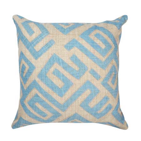 Bambala Pillow 22" Blue by Bunny Williams Home