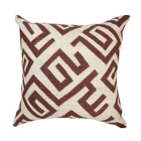 Bambala Pillow 22" Brown by Bunny Williams Home