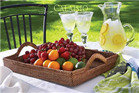 Rectanglular Tray with Up Handles 18"L x 12"W x 2.75"H by Calaisio