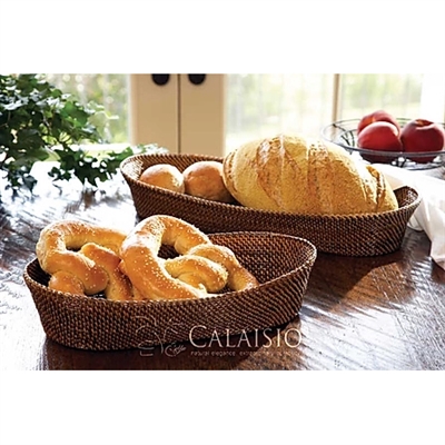 Oval Bread Basket with Edging